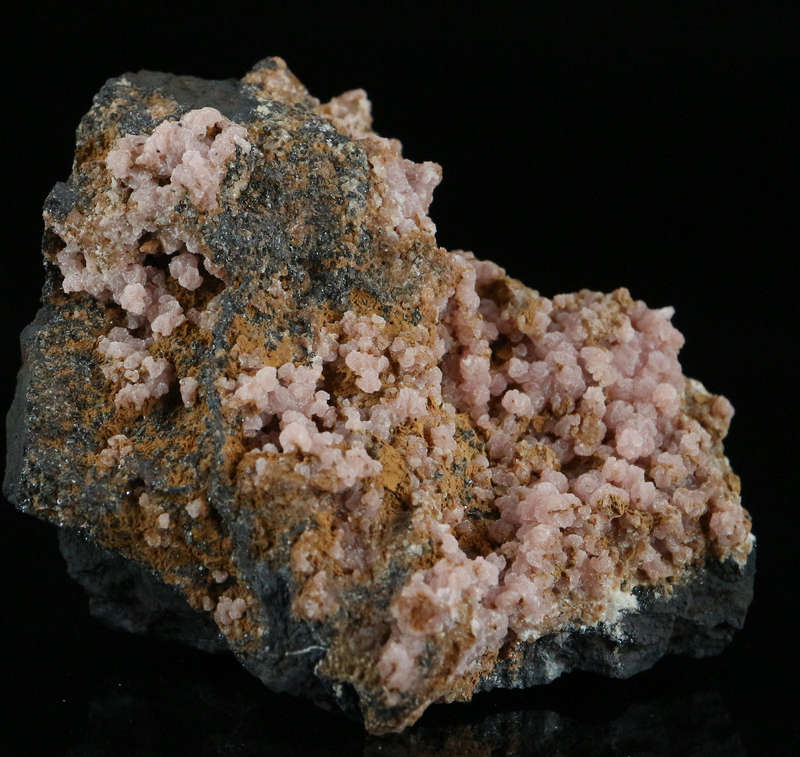 Rhodochrosite on Matrix,"N'Chwaning II Mine, Kalahari Manganese Field, Northern Cape, South Africa "
