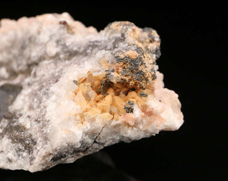 Rhodochrosite and Calcite Cluster, N'Chwaning II, Northern Cape, South Africa