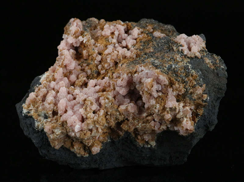 Rhodochrosite on Matrix,"N'Chwaning II Mine, Kalahari Manganese Field, Northern Cape, South Africa "