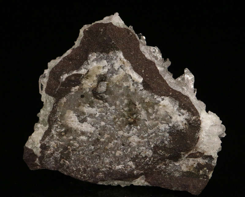 Calcite on Quartz on Matrix, Gobobosebberge Mnt, Namibia