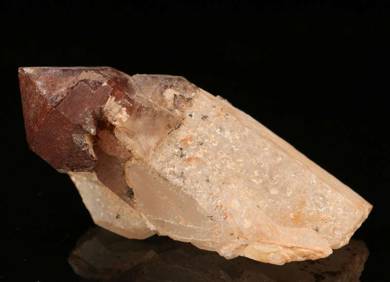 Red Hematite in Quartz Cluster, Orange River Area, Northern Cape, South Africa