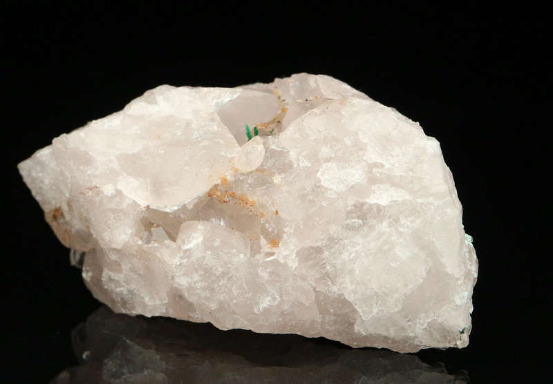 Malachite on Quartz, Kaokoveld Region, Namibia