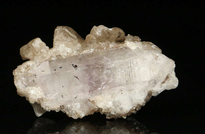 Calcite on Quartz, Gobobosebberge Mnt, Namibia
