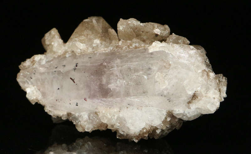 Calcite on Quartz, Gobobosebberge Mnt, Namibia