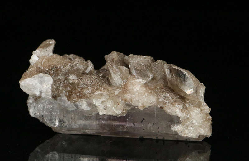 Calcite on Quartz, Gobobosebberge Mnt, Namibia