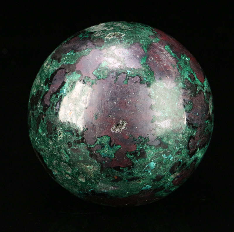 Malachite, Cuprite Polished Sphere, Mashamba West Mine, DRC