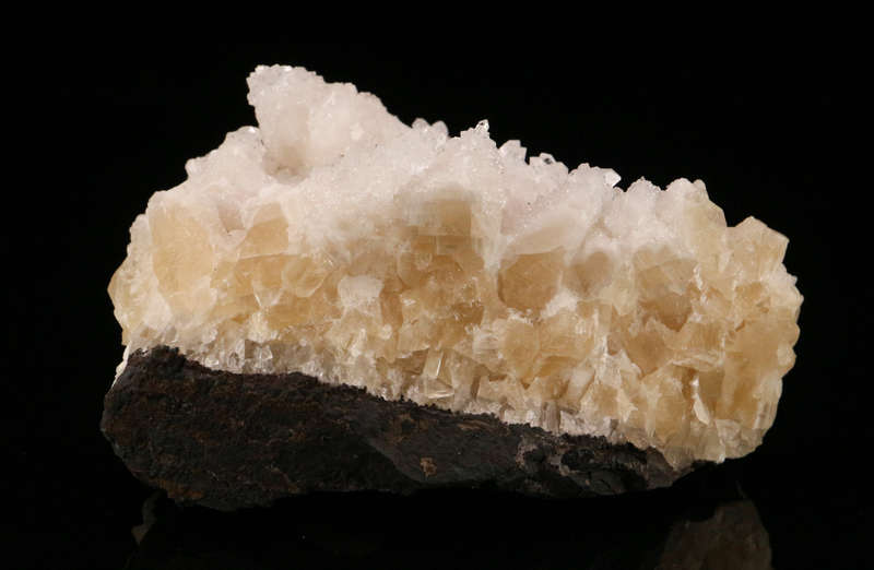 Calcite on Calcite on Matrix, N'Chwaning II, Northern Cape, South Africa