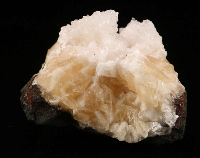 Calcite on Calcite on Matrix, N'Chwaning II, Northern Cape, South Africa
