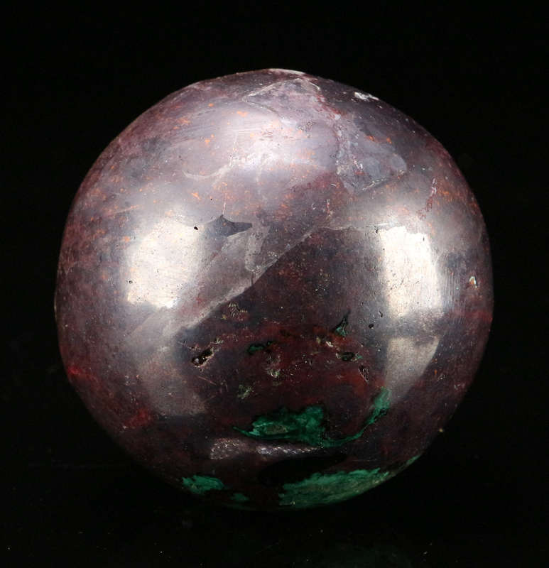Malachite, Cuprite Polished Sphere, Mashamba West Mine, DRC