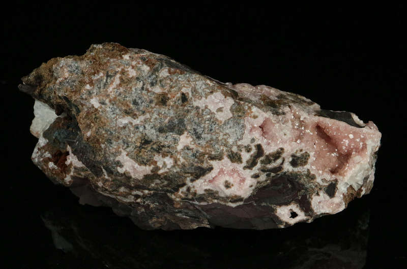 Rhodochrosite on Matrix,"N'Chwaning II Mine, Kalahari Manganese Field, Northern Cape, South Africa "
