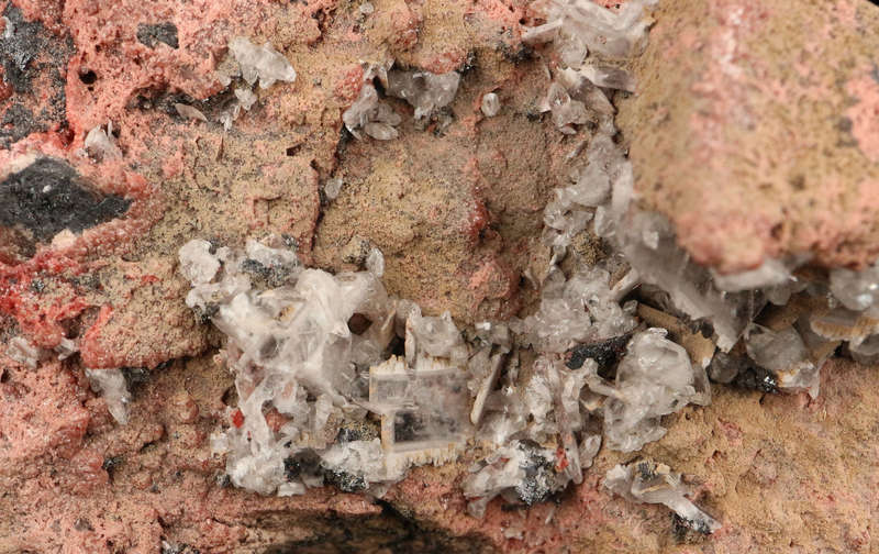 Baryte, Andradite and Hausmannite Cluster,N'Chwaning II, Northern Cape, South Africa