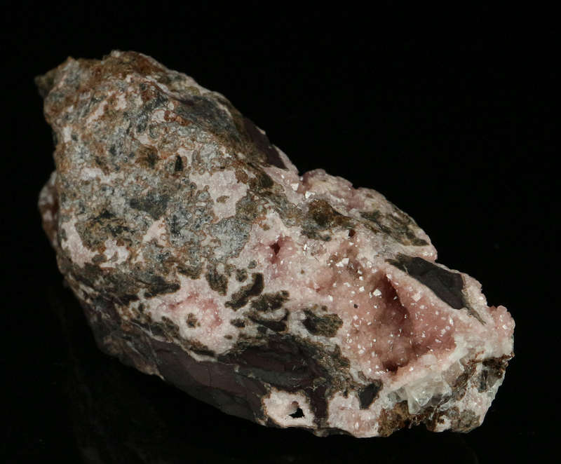 Rhodochrosite on Matrix,"N'Chwaning II Mine, Kalahari Manganese Field, Northern Cape, South Africa "