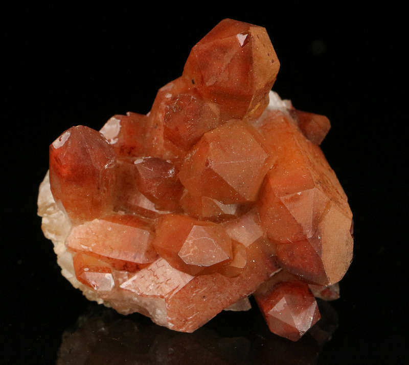Red Hematite in Quartz Cluster, Orange River Area, Northern Cape, South Africa