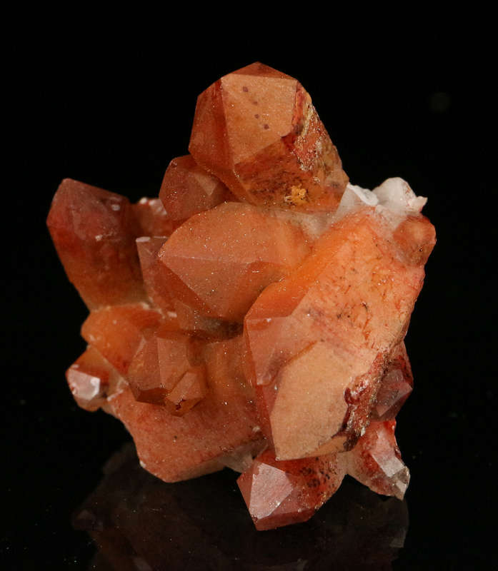 Red Hematite in Quartz Cluster, Orange River Area, Northern Cape, South Africa