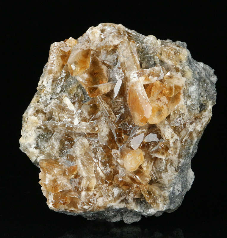 Orange Baryte on Matrix, Rosh Pinah Mine, Namibia