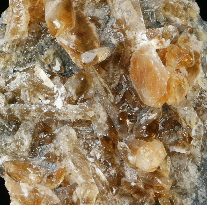 Orange Baryte on Matrix, Rosh Pinah Mine, Namibia