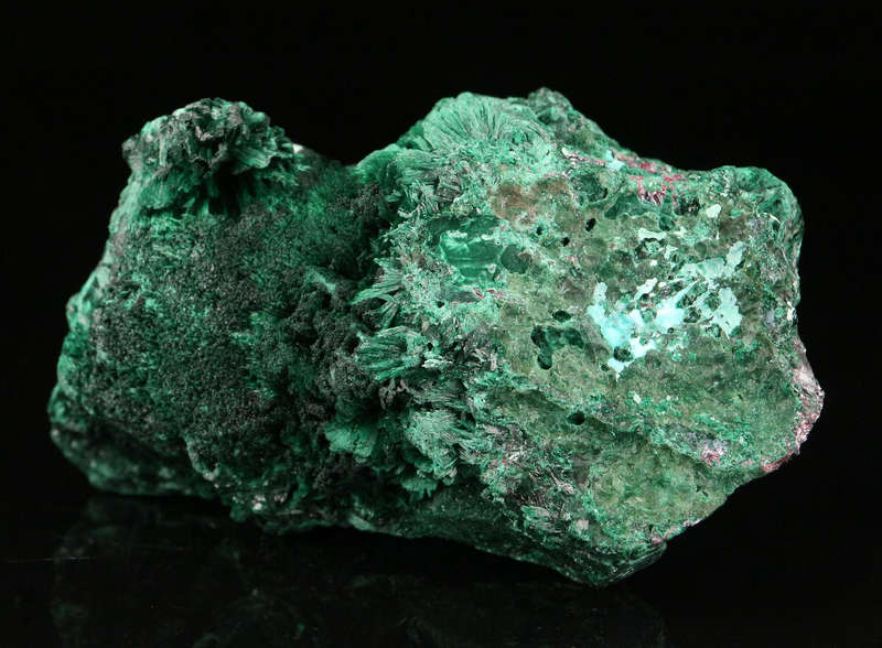 Malachite on Cuprite, Mashamba West Mine, DRC