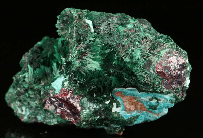 Malachite on Cuprite, Mashamba West Mine, DRC