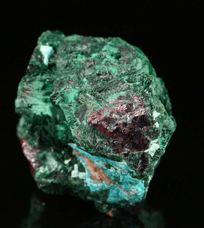 Malachite on Cuprite, Mashamba West Mine, DRC