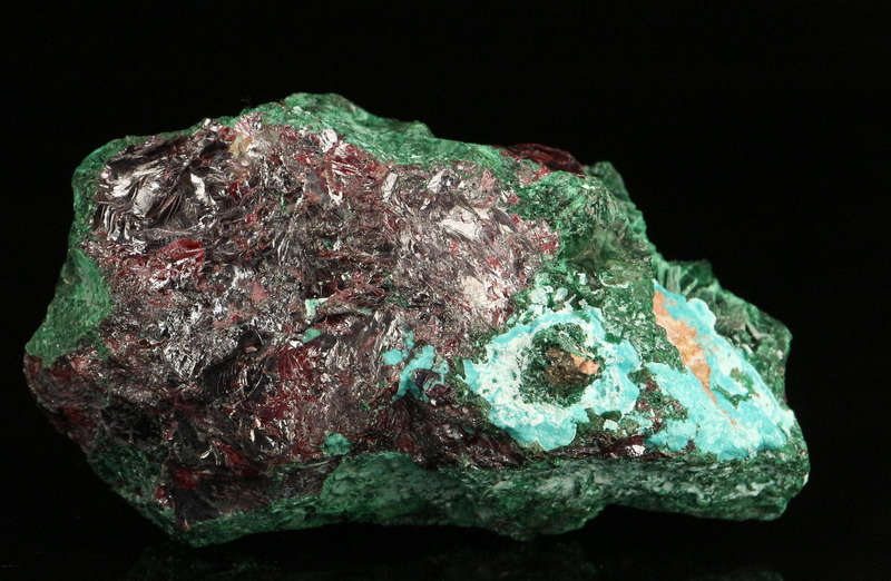 Malachite on Cuprite, Mashamba West Mine, DRC