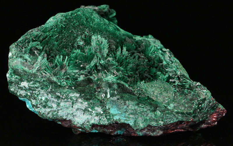 Malachite on Cuprite, Mashamba West Mine, DRC