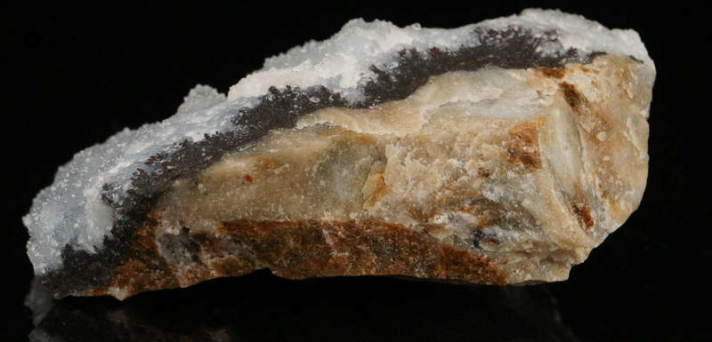 Quartz on Smithsonite, Skorpion Mine, Karas Region, Namibia