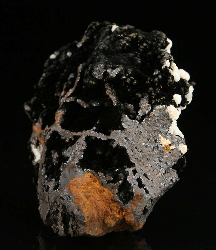 Calcite on Geothite , "N'Chwaning II Mine, Kalahari Manganese Field, Northern Cape, South Africa "