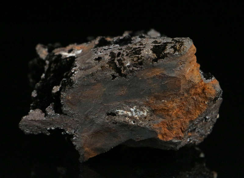 Calcite on Geothite , "N'Chwaning II Mine, Kalahari Manganese Field, Northern Cape, South Africa "