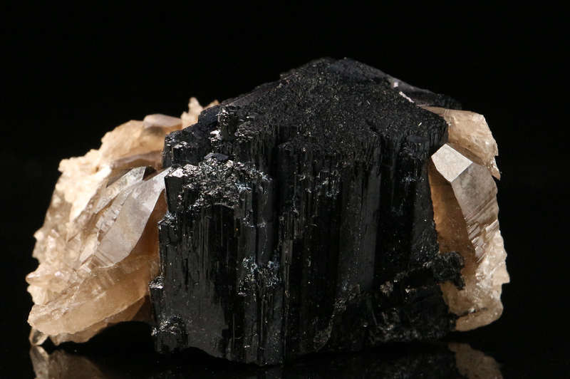 Smoky Quartz on Schorl Small Cabinet, Erongo Mnt Region, Namibia