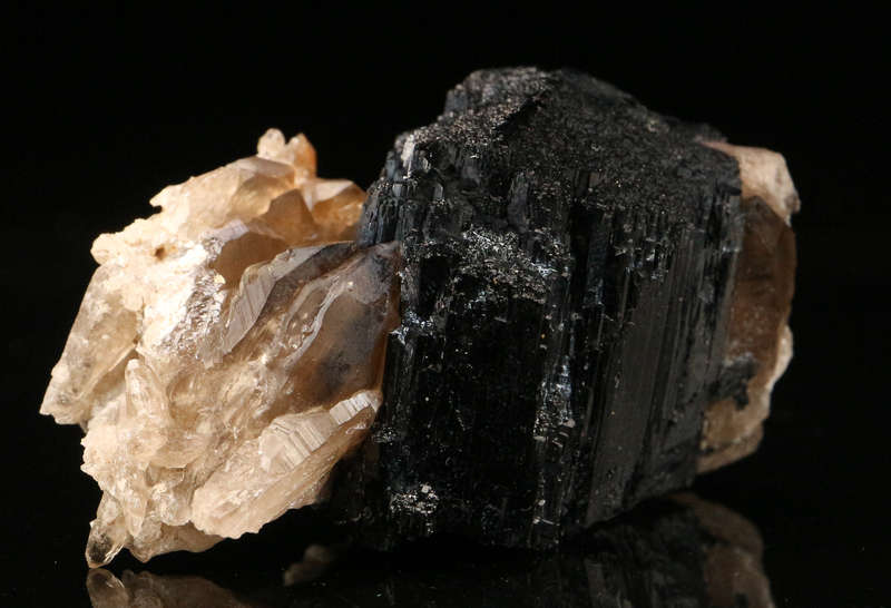 Smoky Quartz on Schorl Small Cabinet, Erongo Mnt Region, Namibia