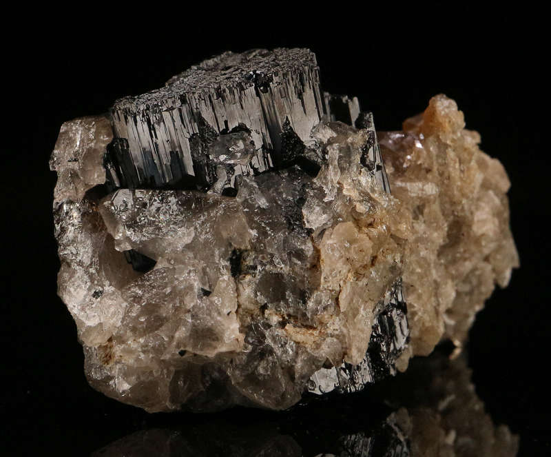 Smoky Quartz on Schorl Small Cabinet, Erongo Mnt Region, Namibia