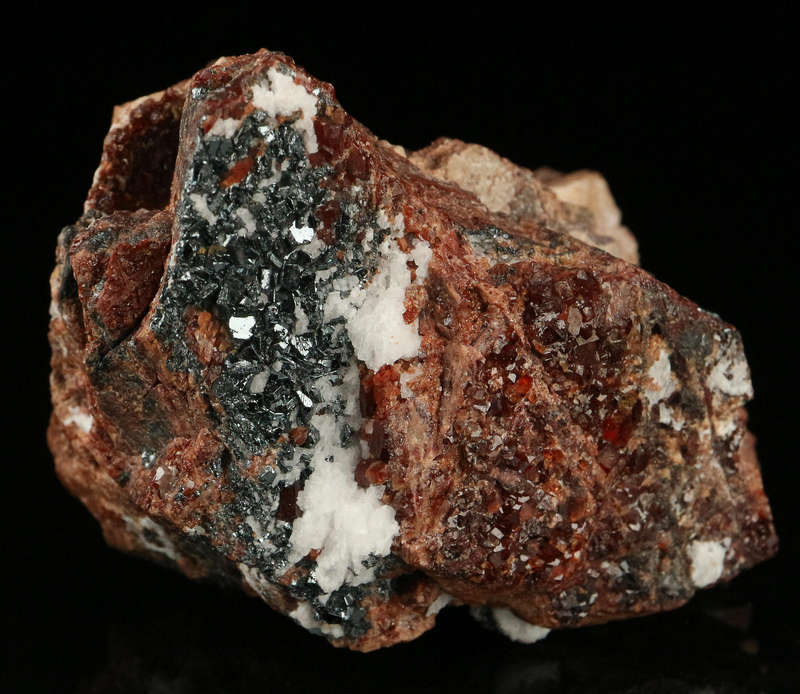 Hematite, Andradite on Matrix,"N'Chwaning II Mine, Kalahari Manganese Field, Northern Cape, South Af