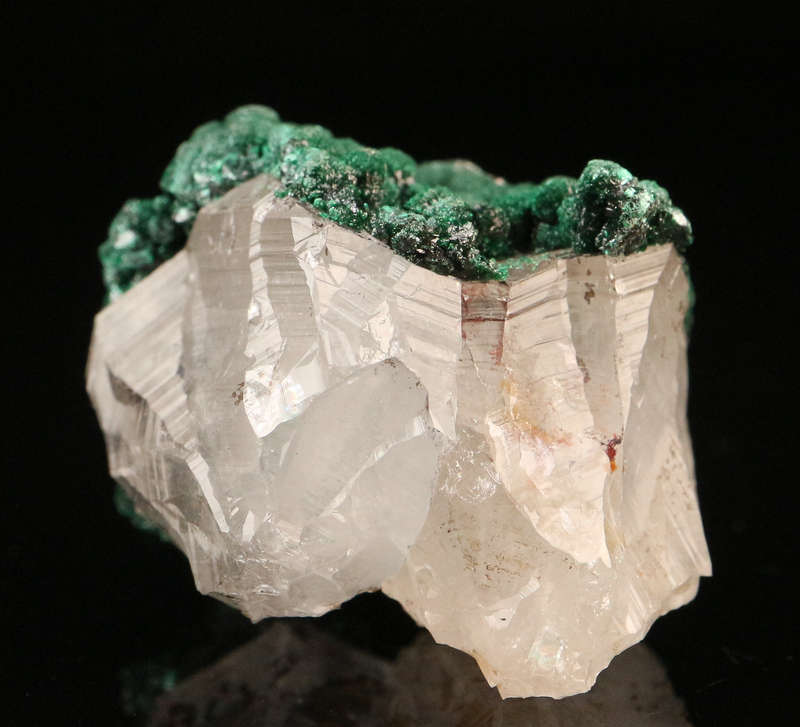 Malachite on Quartz Cluster, Mashamba West Mine, DRC