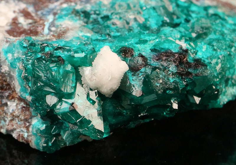 Dioptase on Matrix, Tantara Mine, DRC