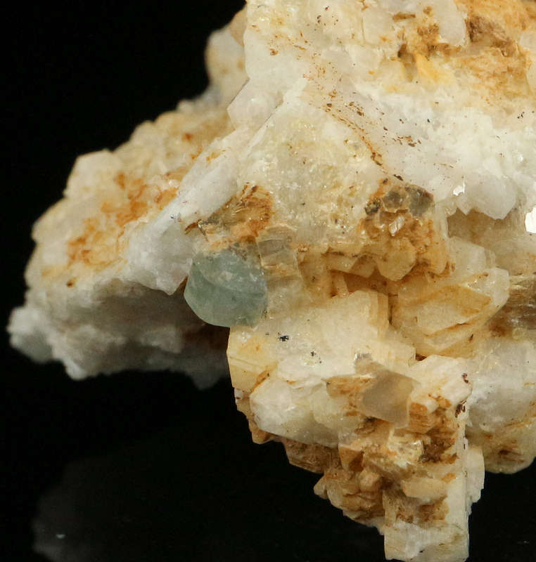 Apatite on Orthoclase, Erongo Mnt Region, Namibia