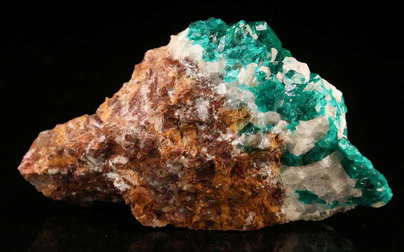 Dioptase on Matrix, Tantara Mine, DRC