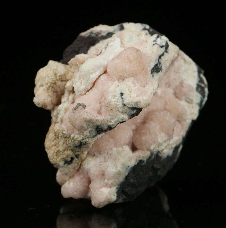 Rhodochrosite on Matrix,"N'Chwaning II Mine, Kalahari Manganese Field, Northern Cape, South Africa "