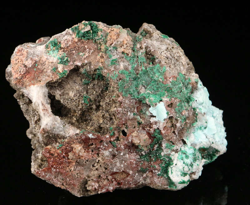 Shattuckite on Matrix, Mashamba West Mine, DRC