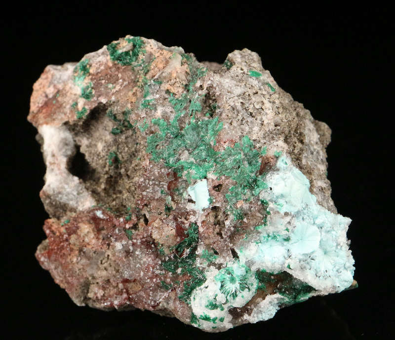 Shattuckite on Matrix, Mashamba West Mine, DRC