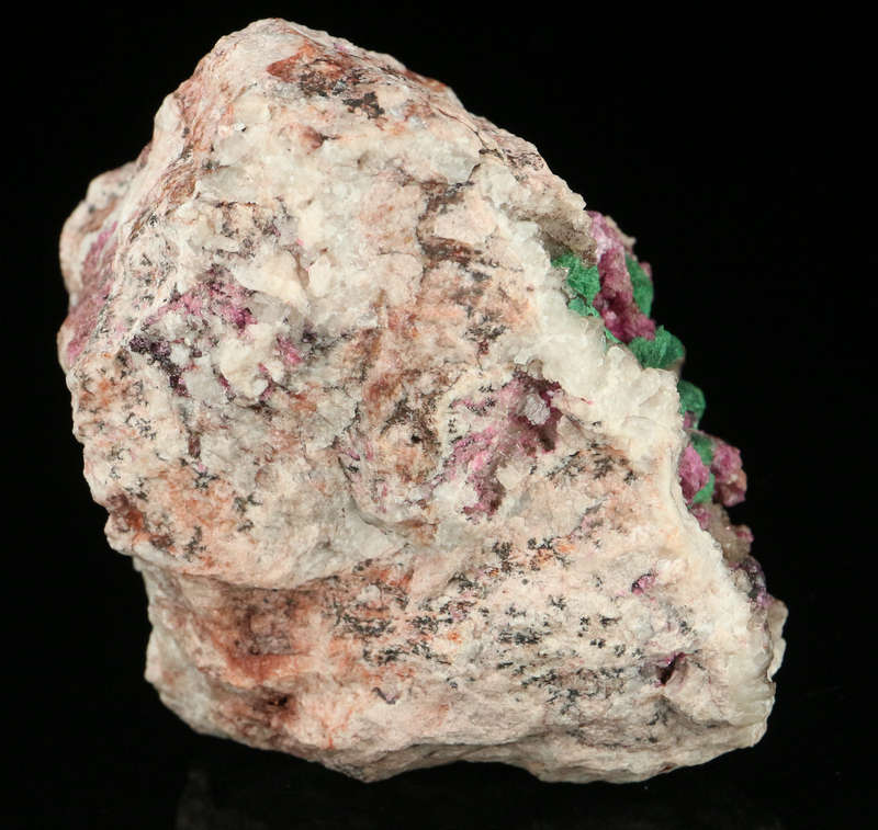 Malachite on Cobaltoan Calcite, Mashamba West Mine, DRC