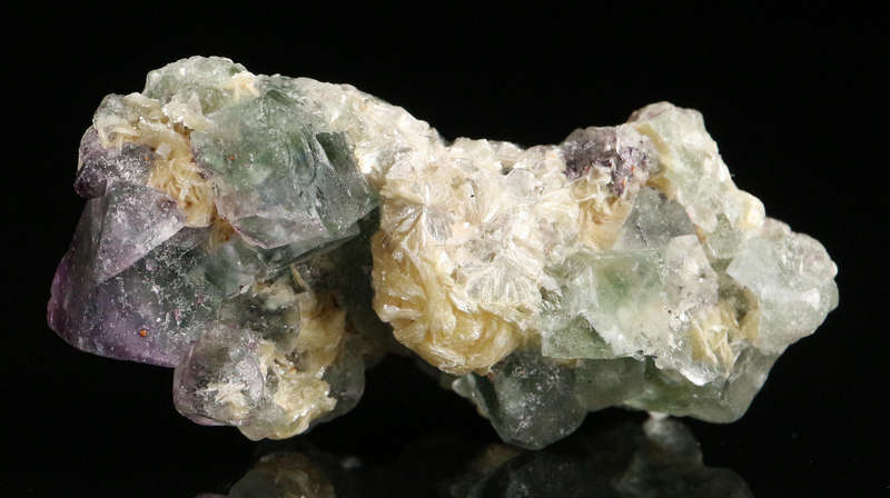 Muscovite on Fluorite, Erongo Mnt Region, Namibia