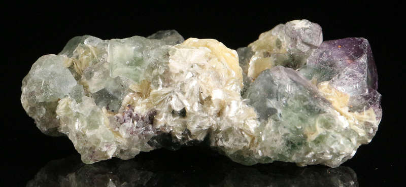 Muscovite on Fluorite, Erongo Mnt Region, Namibia