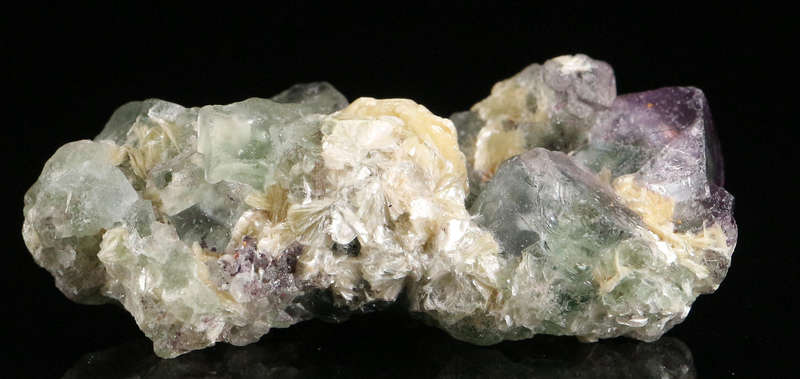Muscovite on Fluorite, Erongo Mnt Region, Namibia