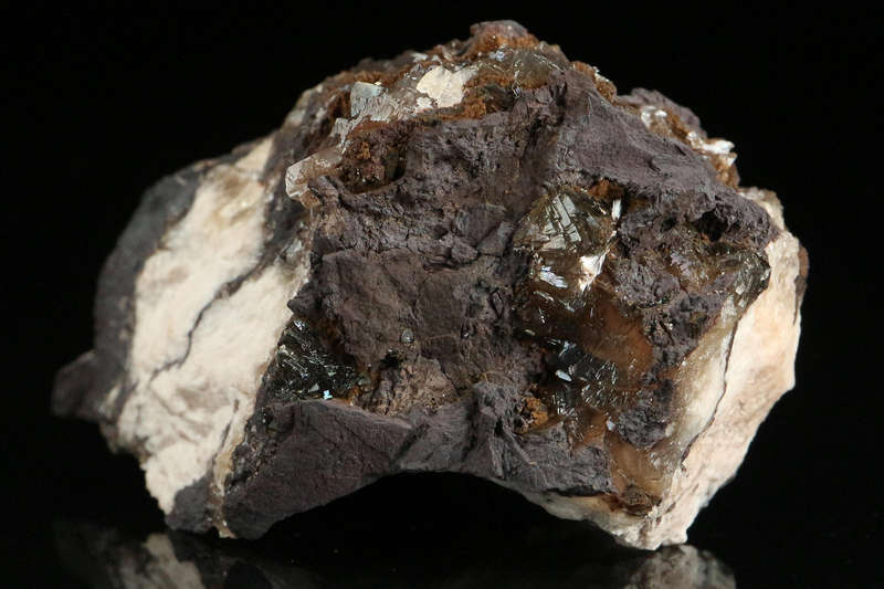 Olmiite on Matrix, "N'Chwaning II Mine, Kalahari Manganese Field, Northern Cape, South Africa "