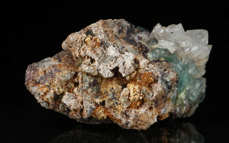 Quartz on Fluorite, Okorusu Mine, Otjiwarongo, Otjozondjupa Region, Namibia