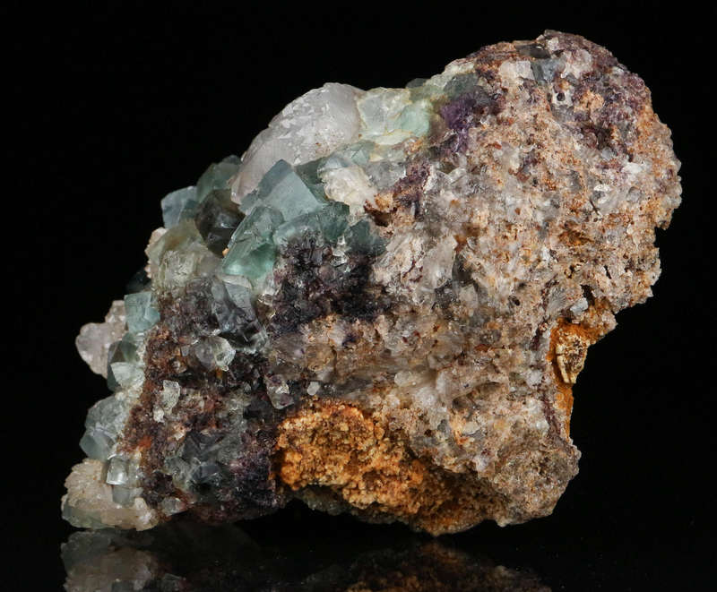 Quartz on Fluorite, Okorusu Mine, Otjiwarongo, Otjozondjupa Region, Namibia