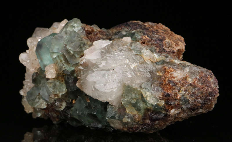 Quartz on Fluorite, Okorusu Mine, Otjiwarongo, Otjozondjupa Region, Namibia