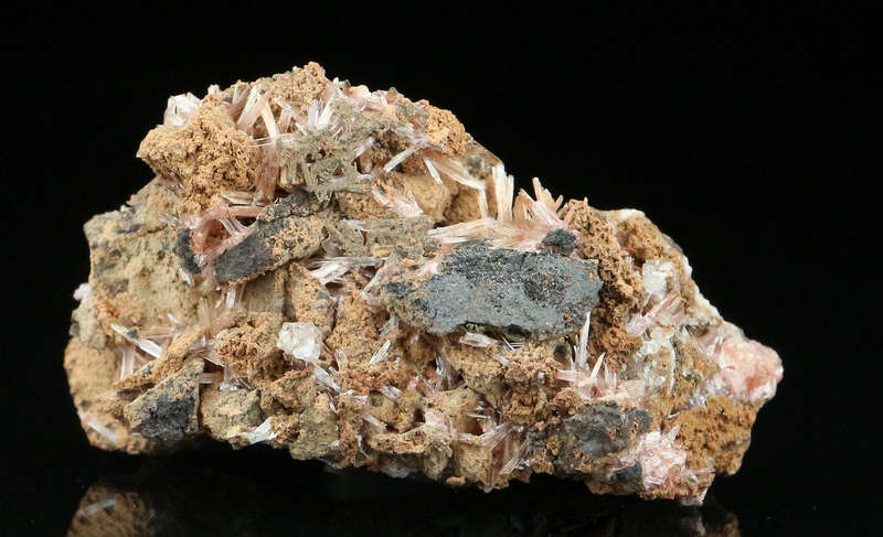 Inesite on Matrix, "N'Chwaning II Mine, Kalahari Manganese Field, Northern Cape, South Africa "