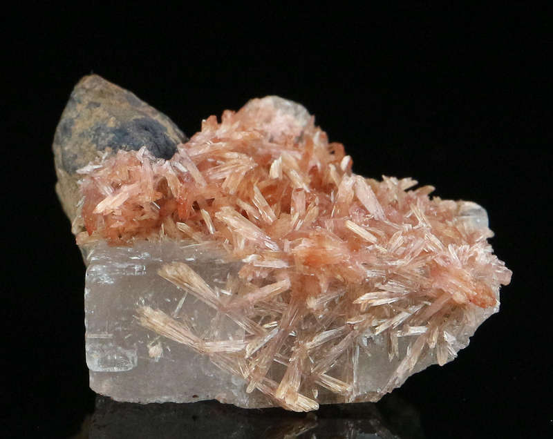 Inesite on Baryte, "N'Chwaning II Mine, Kalahari Manganese Field, Northern Cape, South Africa "