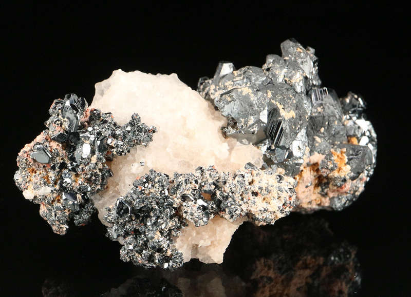 Hematite & Calcite Cluster,"N'Chwaning II Mine, Kalahari Manganese Field, Northern Cape, South Afric